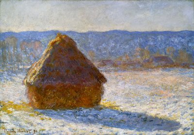 Meule dans la Neige du Matin - Claude Monet